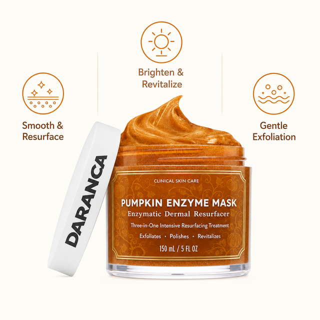 DARANCA 3 en 1 M&aacute;scara facial de enzima de calabaza Polaco Iluminador Tratamiento revitalizante de la piel Facial