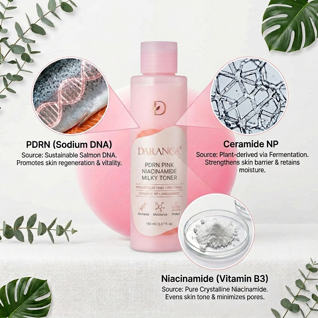 T&oacute;nico facial para el cuidado de la piel rosa PDRN