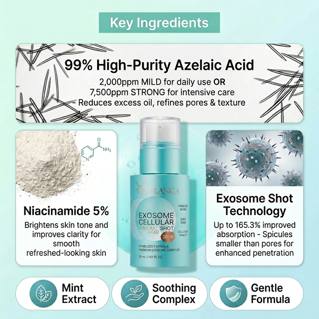 2000ppm Azelaic Acid Centella يۇمىلاق يۈز تېرە ئاسراش قان زەردابى 30ml