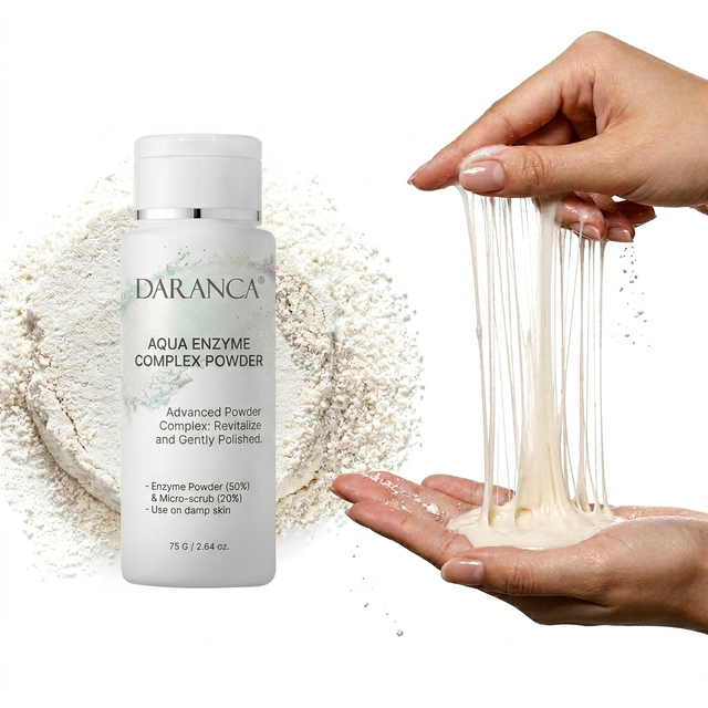 Polvo enzim&aacute;tico limpiador y exfoliante para el cuidado de la piel